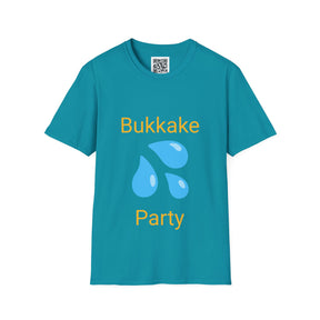 "Bukkake Party" Punny Apparel -- A Jest In Bad Taste original (Unisex Tee)
